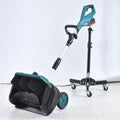 Cordless Snow Shovel with Wheels, 16 Inch | 4-Ah Brushless Electric Snow Blower, Battery Snow Thrower with Directional Plate & LCD Display & Adjustable Handle (2x21V Battery & Quick Charger Included)