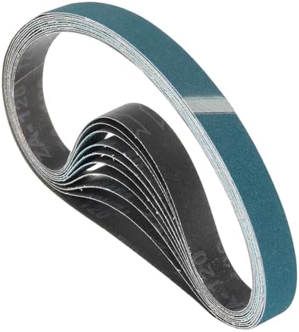 12 Pcs Sanding Belts 1 x 42 Inch 120 Grit Zirconia