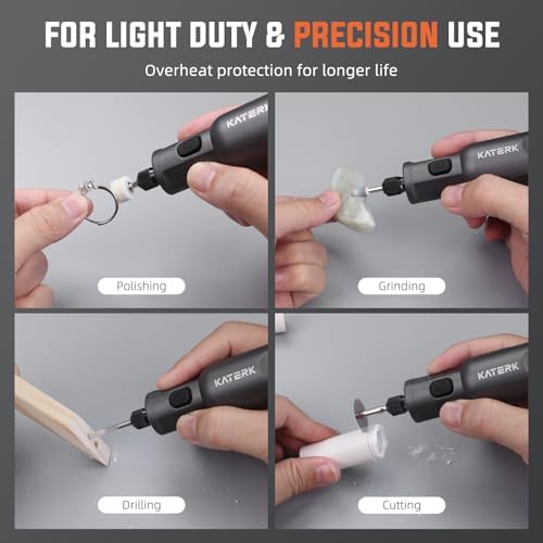 Katerk 3.7V Mini Cordless Rotary Tool Kit with 70 Accessories