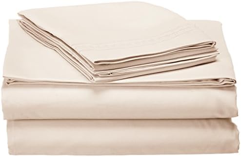 Jessica Sanders Premier 1800 Series 4pc Bed Sheet Set - King, Beige Cream, - Jessica Sanders Embroidery