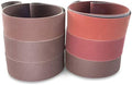 Red Label Abrasives 2 X 42 Inch Knife Makers Fine Grit Sanding Belts - 6 Pack Assortment for Knife Making, Sharpening, and Metal Working
