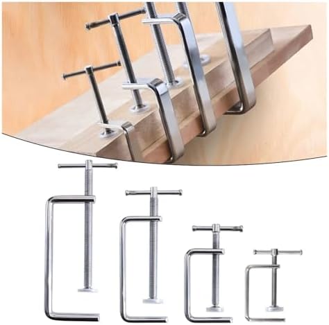 G-type Clamp Woodworking Fixture Firm Gripping C-Clip Board Clamping Device Rocker Carpentry Clamp Wooden Board Fixed Clip(B)