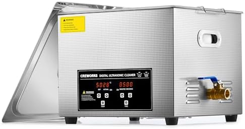 CREWORKS 15L Digital Sonic Cleaning Machine, 4 gal 360W Ultrasound Cleaner