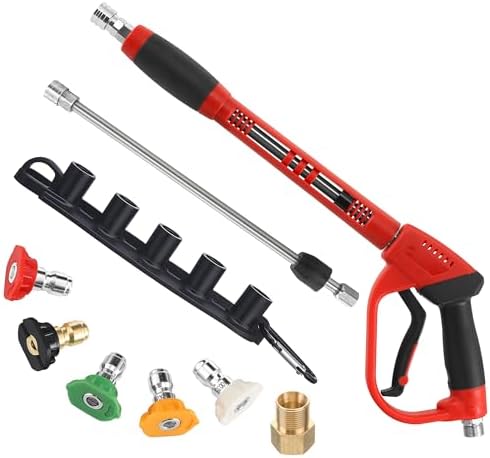 Tool Daily Deluxe Pressure Washer Gun, Replacement Wand Extension, 40 Inch