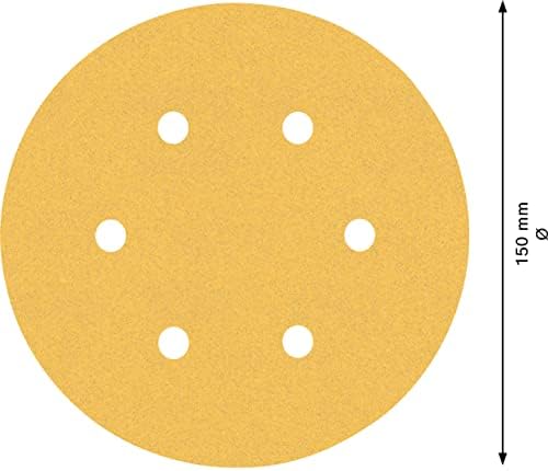 Bosch Professional 5x Expert C470 Sandpaper (Ø 150 mm, Grit 120, Accessories Orbital Sander)