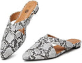 Rekayla Women's Mules Closed Pointed Toe Flats Backless Loafers Shoes for Women