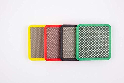 KGS Diamond PRO-PAD Hand Polishing 75x75x10 mm (4 Pack, Combination Set (grit 60, 120, 200, 400))