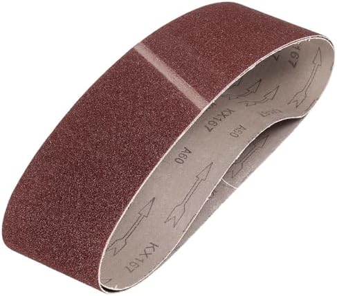 HARFINGTON 4 x 36 Inch Sanding Belts, 2 Pcs 60 Grits Aluminum Oxide Abrasive Belt Sander File Belt for Woodworking, Metal Polishing, Knife Sharpener