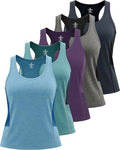 5 Pack Women's Dry Fit Tank Tops Sleeveless Athletic Workout Gym Yoga