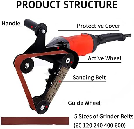 Belt Sander Attachment Grinder YSJWAER - Adapter Angle Grinder Sanding Attachment Polisher 5/8-11 Thread