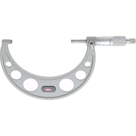 SPI 17-644-6 Calibrated Mechanical Outside Micrometer: 4" to 5 inch Range