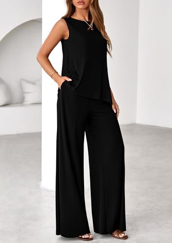 PRETTYGARDEN Women's Summer 2 Piece Matching Lounge Sets