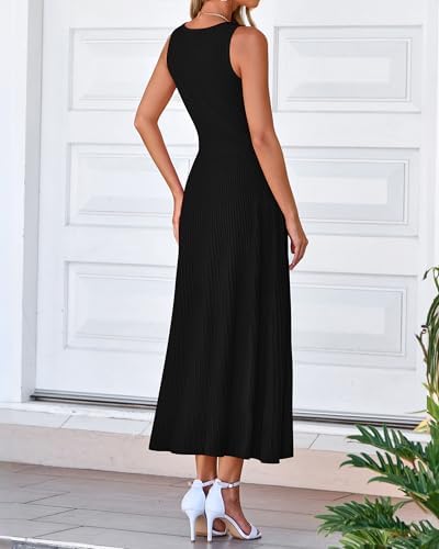 BTFBM Women Midi Bodycon Tank Dress