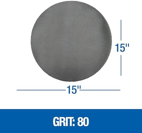 Mercer Industries Floor Sanding Screen Disc, 10 Pack, 15", Grit 80