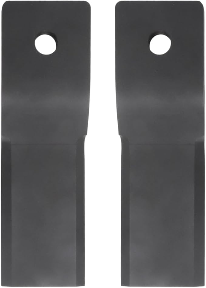 MOTOQUEEN Heavy Duty Brush Cutter Blades for Wolverine BC-13-72W Skid Steer Brush Hog, 10mm Spring Steel Replacement Blades, 2-Pack for Heavy Brush & Saplings