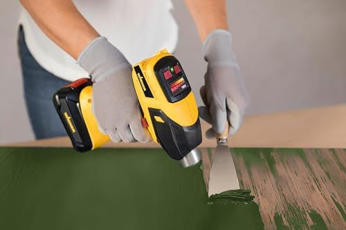 WAGNER Furno 550 Battery-Operated Heat Gun with LED Display, 5 Temperature Settings from 300 to Max. 610 °C, Includes Reflector and Wide Jet Nozzle (Battery and Charger Not Included)