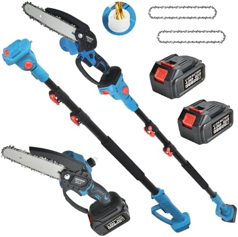 Chainsaw & 2-in-1 Cordless Pruning Shears Set - Cordless Pole Saw