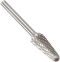 Drill America SL-4 Carbide Burr/Rotary File Cone Double Cut for Die Grinder 1/2" Dia. x 1 1/8" Cut Length with 1/4" Shank and 3" Overall Length, DUL Series
