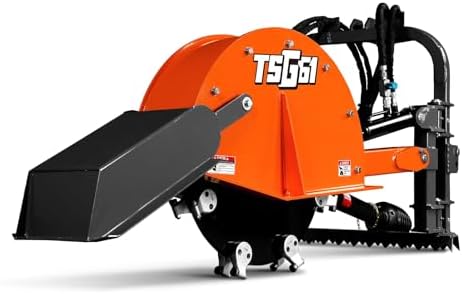 MechMaxx PTO Power 3-Point Hydraulic Cylinders Stump Grinder For 35-60hp Tractor, 24'' Cutting Wheel, 16 Carbide Teeth,Model TSG61