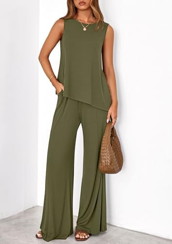 PRETTYGARDEN Women's Summer 2 Piece Matching Lounge Sets
