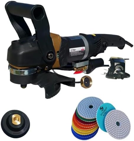 SWP113K Wet Concrete Polisher Grinder Kit with Concrete Polishing Pads - Variable Speed Wet Polisher for Wet or Dry Polishing