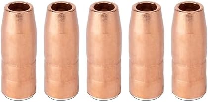 5PK N-A5818C Nozzle Large 5/8 Orifice 1/8 Recess For Bernard MIG Welding Guns for Mliier MDX-250 Acculock S N-A5818CM