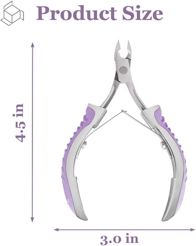 IVON Non-Slip Cuticle Trimmer, Professional Stainless Steel Cuticle Cutter