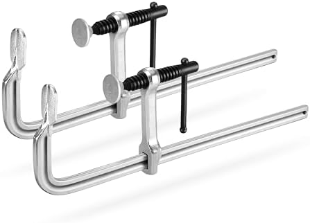 Jorgensen 12-Inch Light-Duty Drop Forged Steel Bar Clamps, 2-Pack