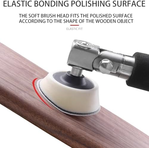 Bowl Sander Kit For Woodturning/Wood Lathe，with Rotatable Spindle Head 2 Inch 3 Inch Pads