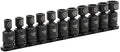 ARES 25125 11-Piece 1/2-Inch Drive Metric Pinless Swivel Impact Socket Set | Chrome-MolySteel, BlackPhosphateCoating, 360-Degree Swivel,Exceeds ANSIStandards, LimitedLifetime Warranty