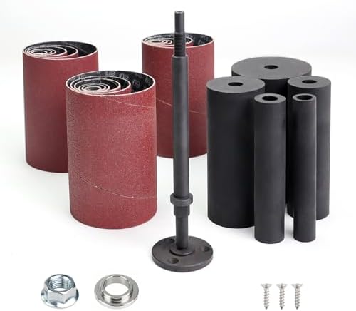 4-1/2’’ Drill Press Sanding Spindle Kit,Spindle Sander Drum Kit