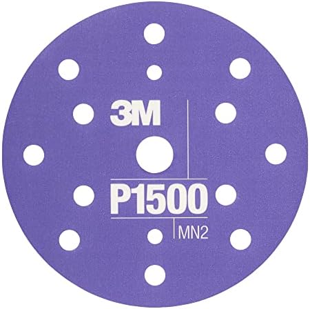 AMAPR 3M Hookit Flexible Abrasive Disc 34409, 6 in, 1500+ Grade, 25 Pack