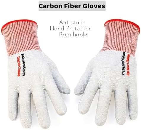 Pro Vinyl Wrap Installation Bundle: 2000W Heat Gun with Flat Nozzle, 9mm Knife Blades+Disposal Blade Container, Safety Cutter, 7pc Edge Tuck Tool, Carbon Gloves, 4 Magnetic Positioners & Squeegee