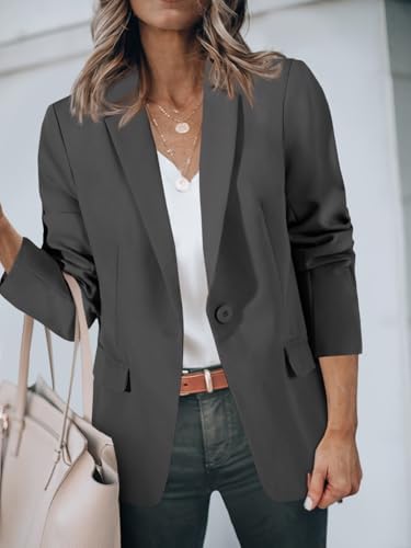 Cicy Bell Womens Casual Blazers Long Sleeve Work Office Suit Jackets Blazer