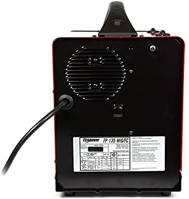 FIREPOWER 1444-0326 FP 135 2-in-1 MIG and Flux Cored Welding System, 135 Amp Max Output, 1/4" Max Plate Thickness, Up to .035" Wire, 6,000 Watt Generator, 115 VAC