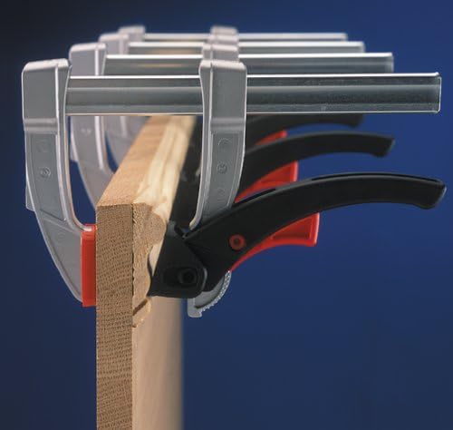 BESSEY Rapid Action Lever Clamp - 12-Inch -LC12 - Fast Action, Heavy Duty Clamps for Welding and Woodworking. Vibration resistant - Professional Grade for DIY and Home Improvement