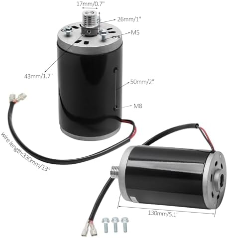 DC 90V 200W High-Speed Brushed Electric Motor, 2400RPM | Replacement for Treadmills, Lathes, Grinders, Polisher & DIY Small Machinery | Low Noise, Efficient Power, Durable Construction