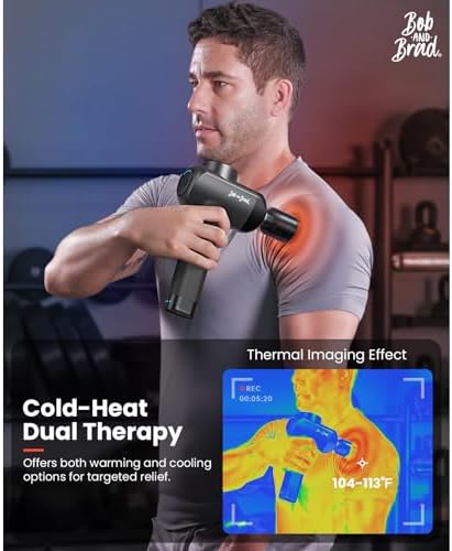 BOB AND BRAD X6 Pro Max Massage Gun with Heat and Cold, FSA Eligible HSA