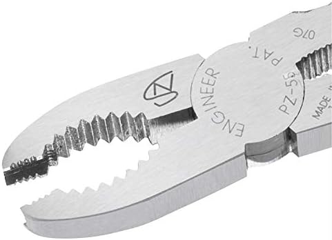 ENGINEER PZ-55 150mm Screw Removal Pliers Serrated Steel Jaws Made in Japan