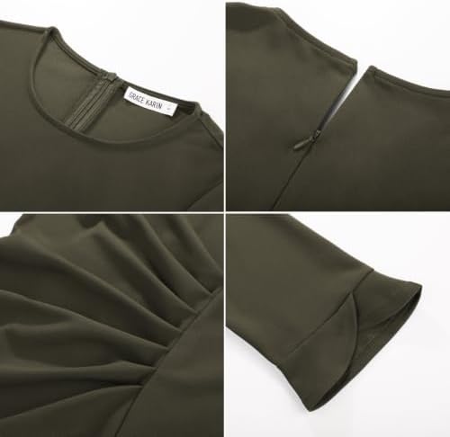 GRACE KARIN Work Dresses for Women 3/4 Sleeve Sheath Business Dress