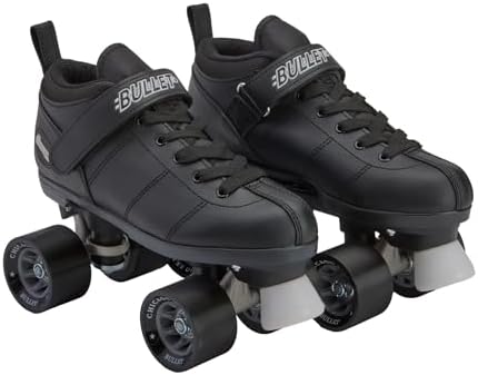 Chicago Skates Bullet Speed Roller Skates – Adjustable Quad Roller Skates Women Men, Durable Skates, Top Performance with Front Stopper, 62mm Urethane Wheels, Low-Cut Ankle Boot, Indoor Outdoor Toys