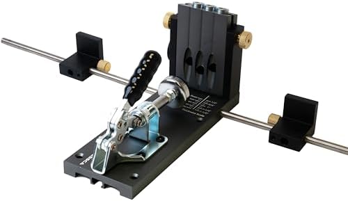 Massca Pro M2 Pocket Hole Jig, Aluminum Woodworking Tools for Wood Joinery