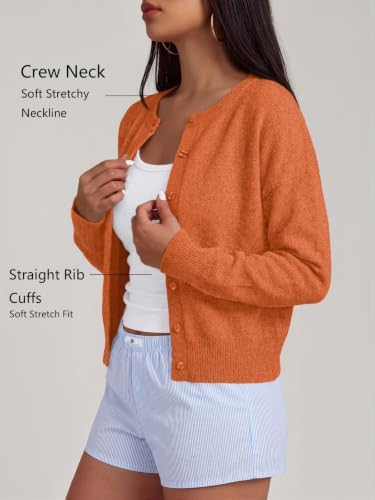 Trendy Queen Cropped Cardigan Sweaters for Women Fall Fashion Clothes 2026