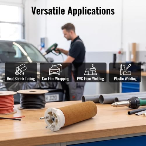 2x Welding Gun Core 142.718 Element Heating Core Fit For LEISTER TRIAC ST and AT 123.895 Heat Gun Attachments 120V/1550W Type A For Welder + 1xThermal Insulation Sleeve