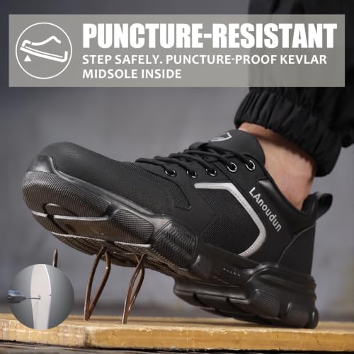 Steel Toe Shoes for Men Puncture Resistant Mens Safety Work Shoes