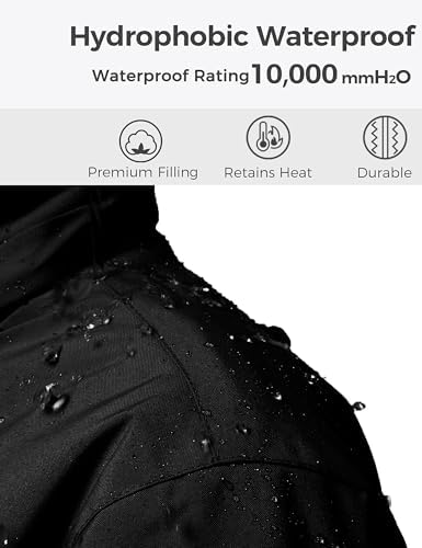wantdo Girls Winter Ski Coat Fleece Snowboarding Jacket Waterproof 10000mm