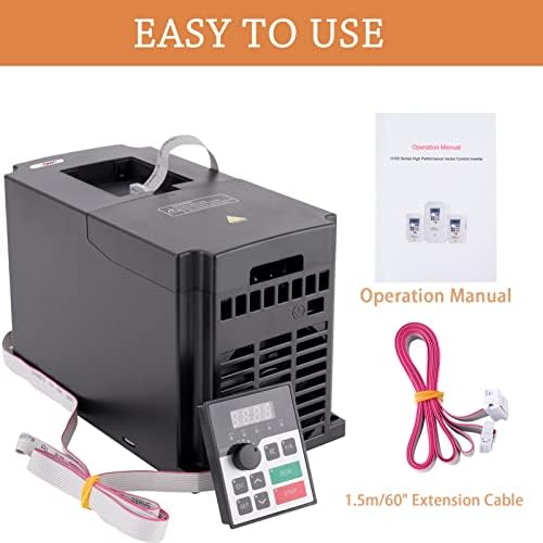 QNK 4KW 5.5HP 220V AC 17A VFD Converter Single to 3 Phase Inverter