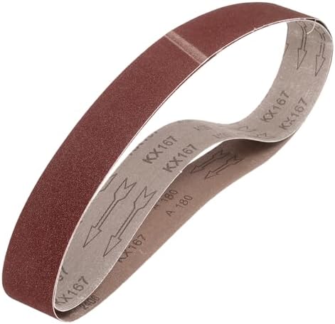 HARFINGTON 1 x 42 Inch Sanding Belts, 2 Pcs 180 Grits Aluminum Oxide