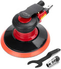 Professional 6" Dual Action Random Orbit Air Sander, Pneumatic Palm Sander, Low Vibration, Heavy Duty