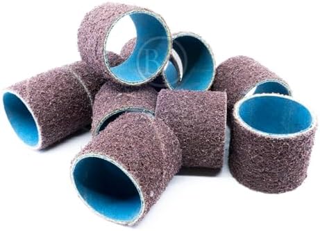 Benchmark Abrasives 2" x 2" Non Woven Surface Conditioning Sanding Bands, Spiral Bands Rotary Sander for Drill & Die Grinder, Metal Polishing Sanders for Woodworking Tool (10 Pack) - Medium